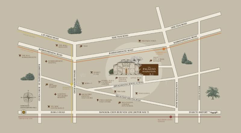 The Palazzo Krungthep Kreetha : เดอะ พาลาซโซ่ กรุงเทพกรีฑา, กรุงเทพ, ศรีนครินทร์-ร่มเกล้า, สะพานสูง, สะพานสูง, กรุงเทพ, 1,180 ตร.ม., บ้านเดี่ยว ขาย, โดย Wanphen Khemprasit, 500204318 - DDproperty.com