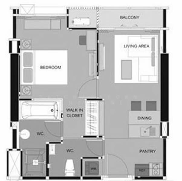 Rhythm Sathorn, Bangkok, 141 Soi Sathorn 21, Yan Nawa, Sathon, Bangkok, 1 Bedroom, 45 sqm, Condo For Sale, by Patcharaporn Binsorlae, 500204620 - DDproperty.com