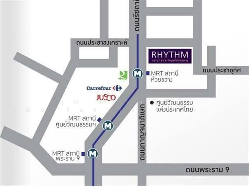 Rhythm Ratchada-Huaikwang, Bangkok, 218 Ratchadaphisek Road, Huai Khwang, Huai Khwang, Bangkok, 1 Bedroom, 46 sqm, Condo For Sale, by คุณ ภัทรานิษฐ์ วัฒนาจินดาวงศ์ (ไวท์), 500206359 - DDproperty.com