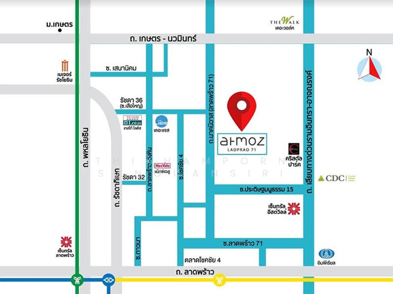 Atmoz Ladprao 71 : แอทโมซ ลาดพร้าว 71, กรุงเทพ, ซอย ลาดพร้าว 71, ลาดพร้าว, ลาดพร้าว, กรุงเทพ, 41 ตร.ม., คอนโด ขาย, โดย Thikhamporn Sanguansiri, 500206562 - DDproperty.com