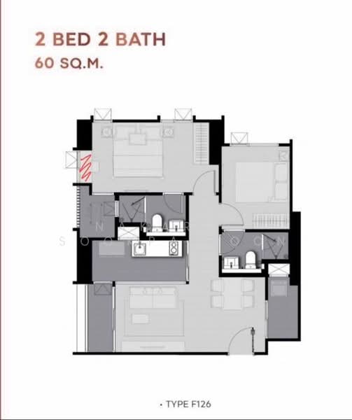 Life Ladprao Valley, Bangkok, Phaholyothin Road, Jom Phon, Chatuchak, Bangkok, 2 Bedrooms, 59 sqm, Condo For Rent, by Nakarin  Sookpaiboon, 500207883 - DDproperty.com