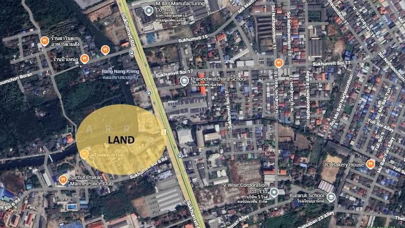 กรุงเทพ, สมุทรปราการ, ปากน้ำ, เมืองสมุทรปราการ, สมุทรปราการ, 4,080 ตร.ม., ที่ดิน ขาย, โดย วิทวัช, 500209003 - DDproperty.com