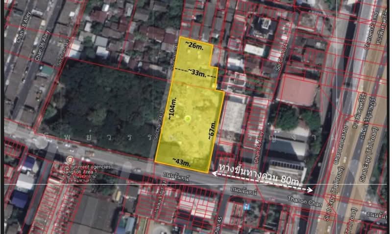 ขาย - ที่ดินบนถนนตรอกจันท์, กรุงเทพ