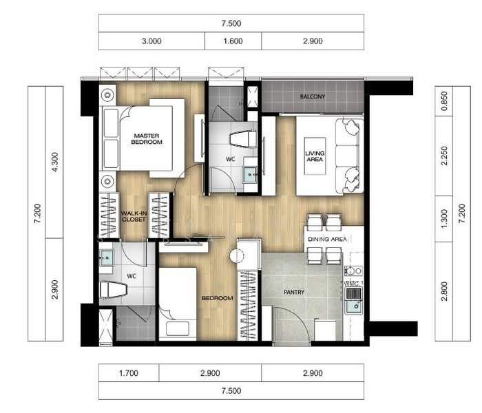 Vertiq Rama 4-Siam, Bangkok, 188 Si Phraya Road, Maha Phrutharam, Bang Rak, Bangkok, 2 Bedrooms, 57 sqm, Condo For Sale, by Tayfun Suebsarakham , 500209648 - DDproperty.com