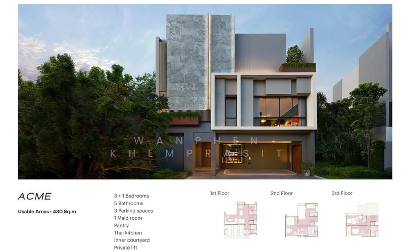 BuGaan Krungthep Kreetha, Bangkok, 109 15 Soi Krungthep Kreetha, Hua Mak, Bang Kapi, Bangkok, 4 Bedrooms, 430 sqm, Single Detached House For Sale, by Wanphen Khemprasit, 500209995 - DDproperty.com