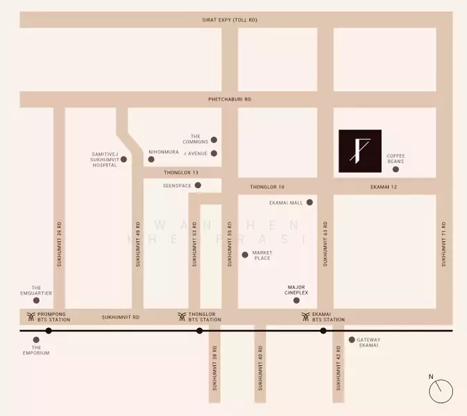 The FINE Bangkok Thonglor-Ekamai, กรุงเทพ, Soi Ekamai, คลองตันเหนือ, วัฒนา, กรุงเทพ, 50 ตร.ม., คอนโด ขาย, โดย Wanphen Khemprasit, 500210182 - DDproperty.com