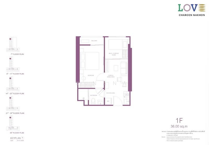 Love Charoen Nakhon, Bangkok, Bang Lam Phu Lang, Khlong San, Bangkok, 1 Bedroom, 36 sqm, Single Detached House For Sale, by K.Nana, 500210584 - DDproperty.com