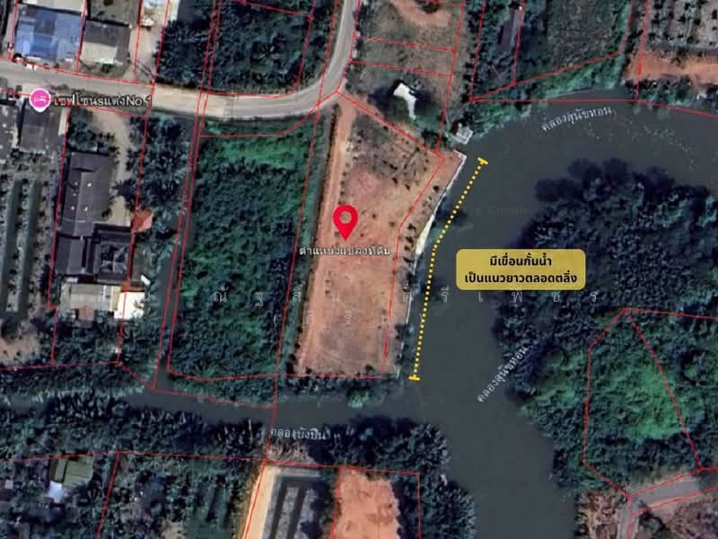 ขาย - ที่ดินเปล่า 1 ไร่ 349 ตร.ว. ที่ดินถมแล้ว ใกล้ตลาดน้ำท่าคา สมุทรสงคราม ติดคุ้งน้ำ คลองแม่กลอง, สมุทรสงคราม