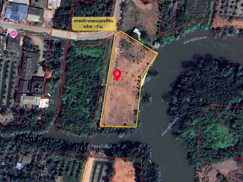 ขาย - ที่ดินเปล่า 1 ไร่ 349 ตร.ว. ที่ดินถมแล้ว ใกล้ตลาดน้ำท่าคา สมุทรสงคราม ติดคุ้งน้ำ คลองแม่กลอง, สมุทรสงคราม