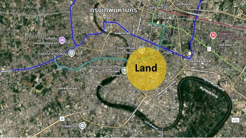 ขายที่ดิน ทำเลดี ย่านสาทร ใกล้โรงเรียนโชรส์เบอรี, Bangkok, Wat Prayakrai, Bang Kho Laem, Bangkok, , 800 sqm, Land For Sale, by คุณวิมลรัตน์, 500212042 - DDproperty.com