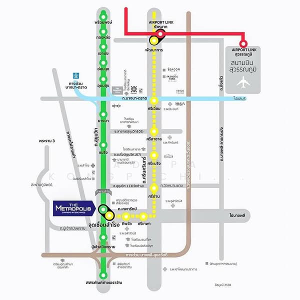 For Rent - The Metropolis Samrong Interchange, Samut Prakan