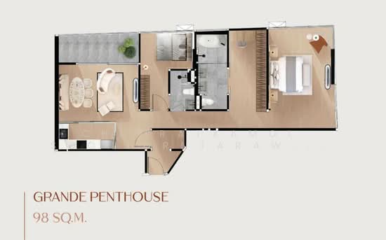 Aritier Penthouse at Ari : อารีไทเออร์ เพนท์เฮาส์ แอท อารีย์, กรุงเทพ