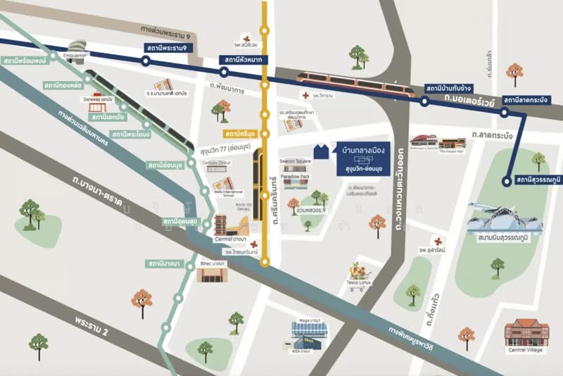 Baan Klang Muang Srinakarin – Onnut, Bangkok, 174 Soi On Nut 70/1, Prawet, Prawet, Bangkok, 3 Bedrooms, 141 sqm, Townhouse For Sale, by บริษัท เอชแอล แอสเซท จำกัด, 500212276 - DDproperty.com