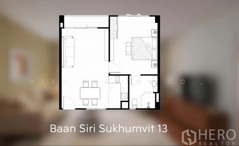 Baan Siri Sukhumvit 13, Bangkok, Soi Sukhumvit 13, Khlongtoei Nua, Watthana, Bangkok, 1 Bedroom, 56 sqm, Condo For Sale, by Hero Realtor Co., Ltd., 500212437 - DDproperty.com