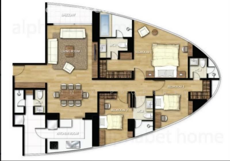 Millennium Residence, Bangkok, Sukhumvit Road, Khlong Toei, Khlong Toei, Bangkok, 3 Bedrooms, 146 sqm, Condo For Sale, by Connex Property, 500212478 - DDproperty.com