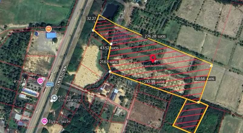For Sale - ขายที่ดินสวย ประจวบ ติดถนนเพชรเกษม ขนาด16ไร่ อ.บ่อนอก, Prachuap Khiri Khan