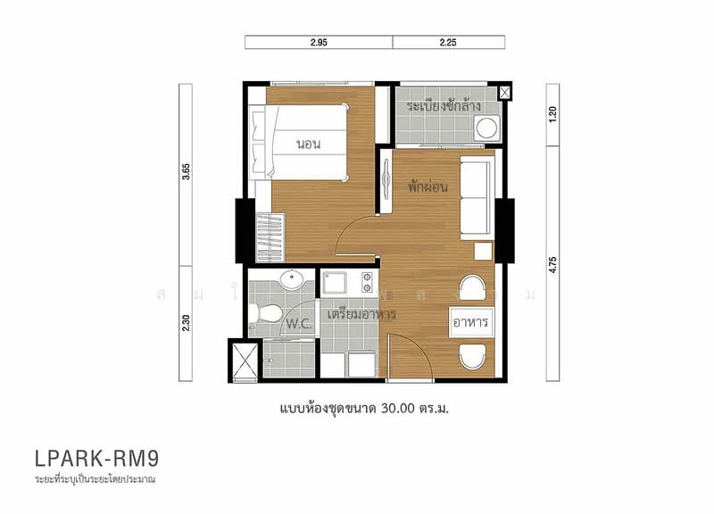 Lumpini Park Rama 9-Ratchada, Bangkok, 888 Chaturathit Road, Bang Kapi, Huai Khwang, Bangkok, 1 Bedroom, 30 sqm, Condo For Rent, by สมโชค พลงาม, 500213196 - DDproperty.com