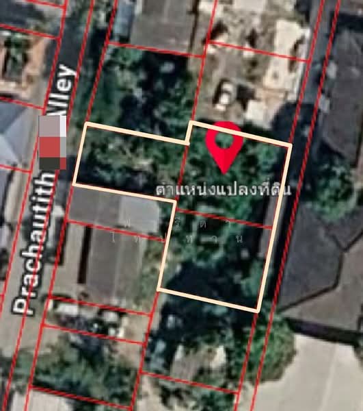 ขาย - ขายที่ดินนนทบุรี อำเภอเมือง เนื้อที่ 162 ตร.ว. ซอยประชาอุทิศ ถนนนนทบุรี ใกล้ MRT สะพานพระนั่งเกล้า, นนทบุรี