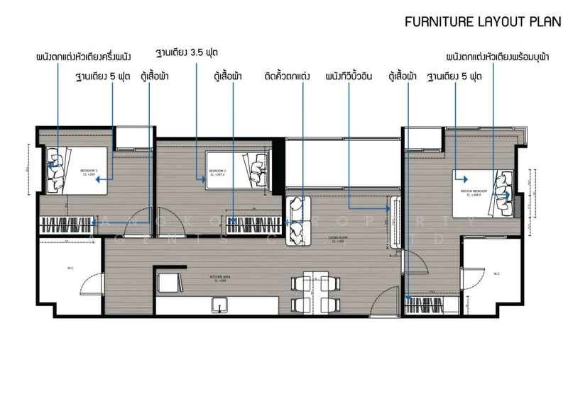 The Coast, Bangkok, 3888 Sukhumvit Road, Bang Na Tai, Bang Na, Bangkok, 3 Bedrooms, 92 sqm, Condo For Rent, by BANGKOK PROPERTY AGENTS CO., LTD., 500213341 - DDproperty.com