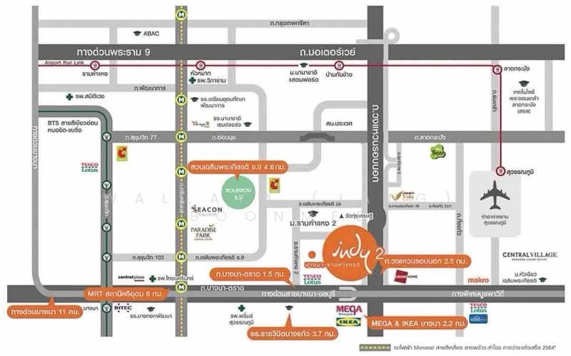 Indy 2 Bangna-Ramkhamhaeng 2, Bangkok, Soi Ramkhamhaeng 2, Dok Mai, Prawet, Bangkok, 3 Bedrooms, 137 sqm, Townhouse For Sale, by Wallaya (Jang) Boonmee, 500213644 - DDproperty.com