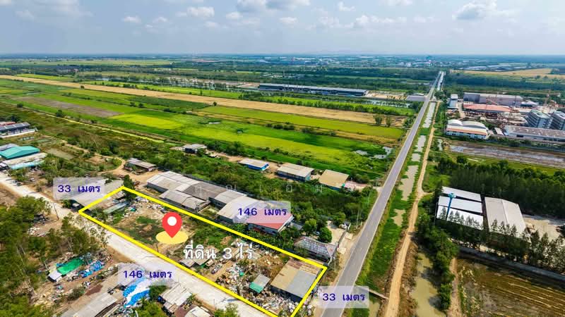 ขาย - ขายที่ดิน วังน้อย อยุธยา | หลัง Obayashi – โซนอุตสาหกรรมวังน้อย | 3 ไร่ ถมแล้ว ใช้งานได้ทันที, พระนครศรีอยุธยา