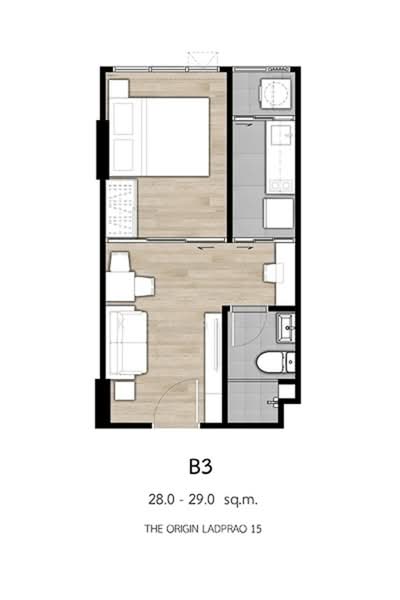 The Origin Ladprao 15, Bangkok, ซอยลาดพร้าว 15, Jom Phon, Chatuchak, Bangkok, 1 Bedroom, 29 sqm, Condo For Sale, by K.Nana, 500213786 - DDproperty.com