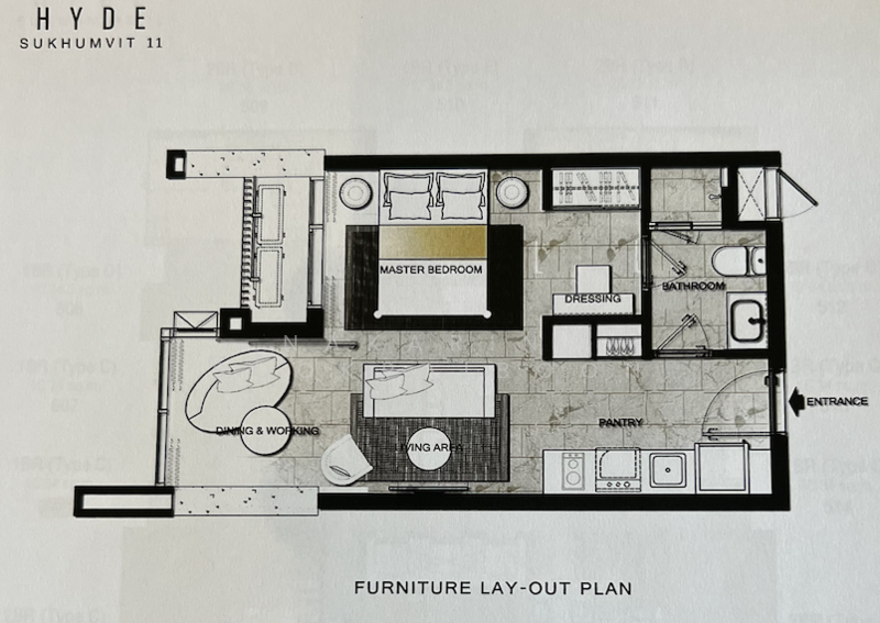 Hyde Sukhumvit 11, Bangkok, 11 Soi Sukhumvit 11, Khlongtoei Nua, Watthana, Bangkok, 1 Bedroom, 34 sqm, Condo For Rent, by Nakarin  Sookpaiboon, 500214811 - DDproperty.com