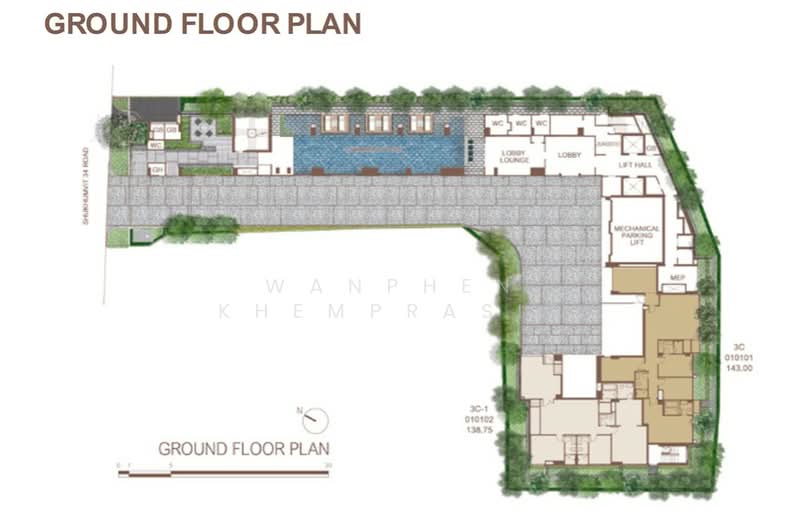 Via 34, Bangkok, 15 Soi Sukhumvit 34, Khong Tan, Khlong Toei, Bangkok, 2 Bedrooms, 87 sqm, Condo For Sale, by Wanphen Khemprasit, 500215101 - DDproperty.com