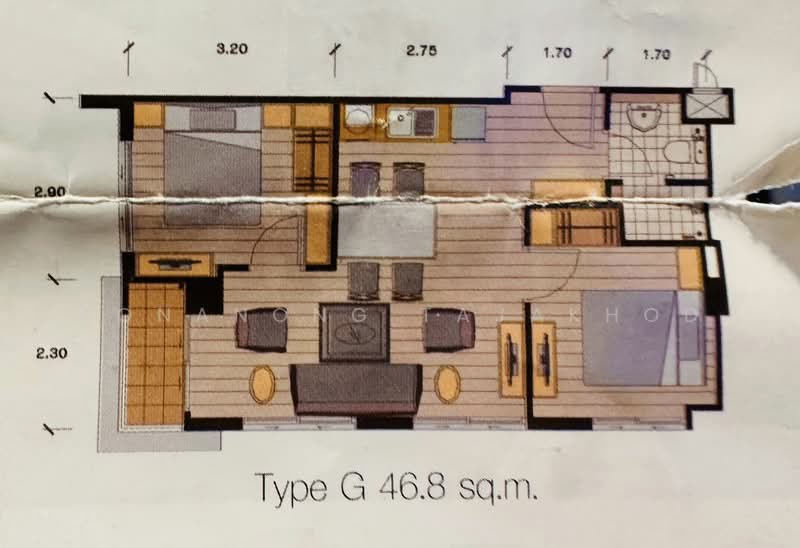 One Plus Jed Yod 1 & 2, Chiang Mai, Chang Phuak, Muang Chiang Mai, Chiang Mai, 2 Bedrooms, 47 sqm, Condo For Sale, by Aonanong Tajakhod, 500215395 - DDproperty.com