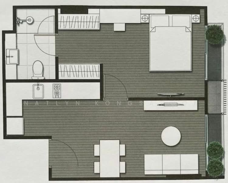 Noble Ambience Sukhumvit 42, Bangkok, 55 Suk Chai Alley, Khong Tan, Khlong Toei, Bangkok, 1 Bedroom, 42 sqm, Condo For Rent, by Natlyn Kongsapook, 500215710 - DDproperty.com