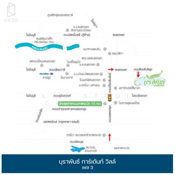 Buraphan Gardenville : บุราพันธ์ การ์เด้นท์วิลล์, กรุงเทพ, กระทุ่มราย, หนองจอก, กรุงเทพ, 108 ตร.ม., ทาวน์เฮ้าส์ ขาย, โดย OKDD STUDIO Co., Ltd., 500216170 - DDproperty.com