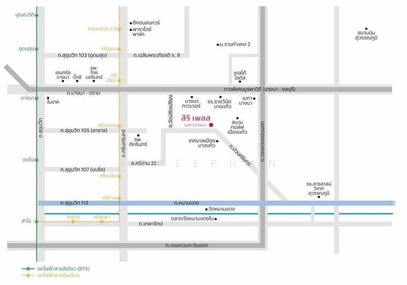 Siri Place Mega Bangna : สิริ เพลส เมกา บางนา, สมุทรปราการ, 999 ถนนบัวนครินทร์, บางแก้ว, บางพลี, สมุทรปราการ, 100 ตร.ม., ทาวน์เฮ้าส์ ให้เช่า, โดย Rapeephan, 500216984 - DDproperty.com
