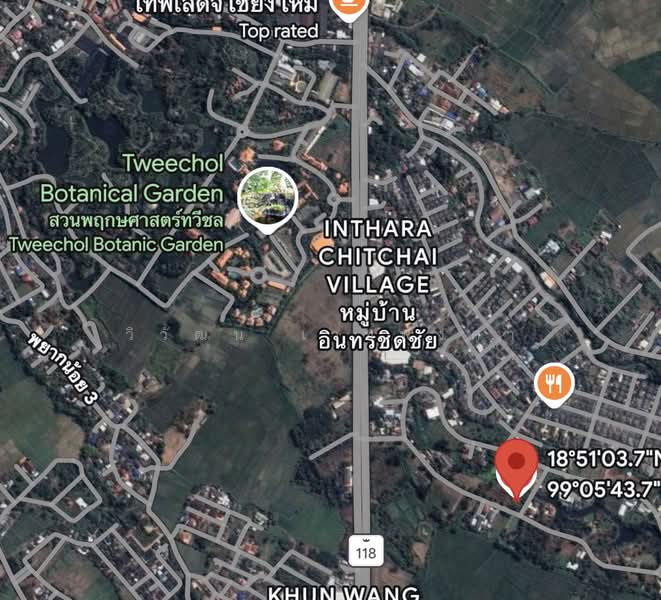 Land for sale at Intrachidchai Village, Chiang Mai-Doi Saket Rd. 4856 sq.m., Chiang Mai, Choeng Doi, Doi Saket, Chiang Mai, , 4,856 sqm, Land For Sale, by วิวัฒน์ เวชพงศา, 500217259 - DDproperty.com