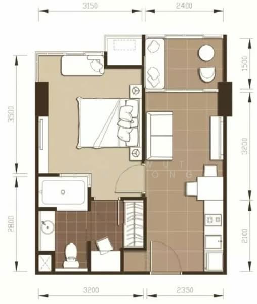 IDEO Mix Sukhumvit 103, Bangkok, Soi Udom Suk 3, Sukhumvit Road, Bang Na, Bang Na, Bangkok, 1 Bedroom, 32 sqm, Condo For Sale, by Settawut Leenavong, 500217380 - DDproperty.com