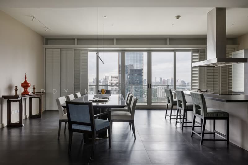 185 Rajadamri, Bangkok, 185 Rajadamri Road, Lumphini, Pathum Wan, Bangkok, 4 Bedrooms, 387 sqm, Condo For Sale, by Eddy Mah Wei Keat (Woody), 500217451 - Dining Room overlook the Lumphini Park - DDproperty.com