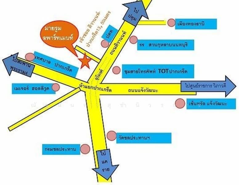 For Rent - myroompakkred apartment, Nonthaburi