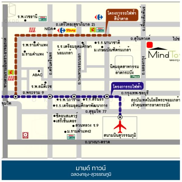 Mind Town Chalongkrung-Suvarnabhumi, Bangkok, Lam Phak Chi, Nong Chok, Bangkok, 3 Bedrooms, 88 sqm, Townhouse For Sale, by OKDD STUDIO Co., Ltd., 500217993 - DDproperty.com