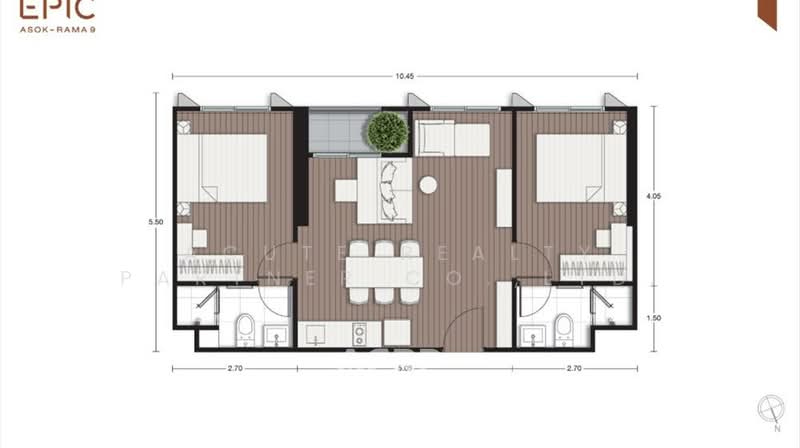 NUE Epic Asoke-Rama 9, Bangkok, Rama 9 Road, Huai Khwang, Huai Khwang, Bangkok, 2 Bedrooms, 54 sqm, Condo For Sale, by Acute Realty Partner Co.,Ltd., 500219687 - DDproperty.com