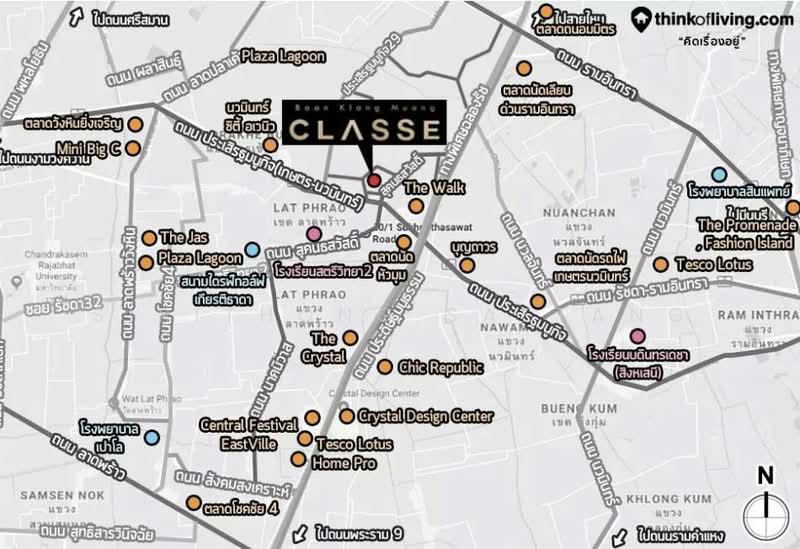 Baan Klang Muang Classe Ekkamai-Ramintra : บ้านกลางเมือง คลาสเซ่ เอกมัย-รามอินทรา, กรุงเทพ, ถนนสุคนธสวัสดิ์, ลาดพร้าว, ลาดพร้าว, กรุงเทพ, 241 ตร.ม., บ้านเดี่ยว ขาย, โดย Sirithong Saetang, 500220395 - DDproperty.com