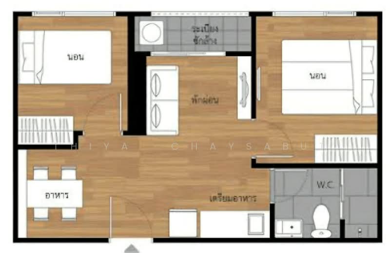 Lumpini Place Ratchada-Sathu, Bangkok, 501 3 Sathu Pradit 27 Alley, Chong Nonsi, Yan Nawa, Bangkok, 2 Bedrooms, 36 sqm, Condo For Rent, by Thiya​ Chaysabut, 500221758 - DDproperty.com