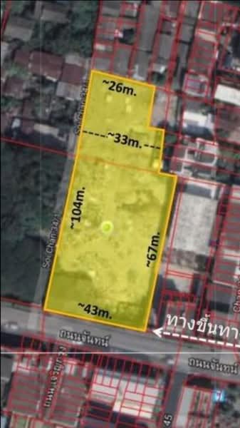 Land for sale, Bangkok, ตรอกจันทน์, Thung Maha Mek, Sathon, Bangkok, , 3,952 sqm, Land For Sale, by Tippawan Charoengam, 500222343 - DDproperty.com