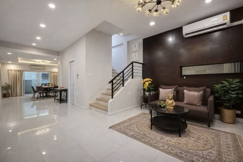 Baan Klang Muang Swiss Town Kaset-Nawamin, Bangkok, Soi Moobaan Klang Mueng, Chorake Bua, Lat Phrao, Bangkok, 2 Bedrooms, 170 sqm, Townhouse For Rent, by Connex Property, 500222788 - DDproperty.com