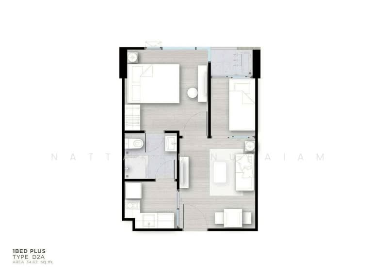 Maroon Ratchada 32, Bangkok, Chan Kasem, Chatuchak, Bangkok, 1 Bedroom, 35 sqm, Condo For Sale, by Nattakan nueaiam, 500223071 - DDproperty.com