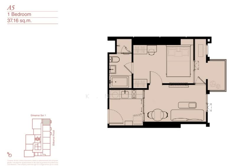Reference Ekkamai, Bangkok, 65 Sukhumvit Road, Khlong Tan Nua, Watthana, Bangkok, 1 Bedroom, 37 sqm, Condo For Sale, by K.Nana, 500223274 - DDproperty.com