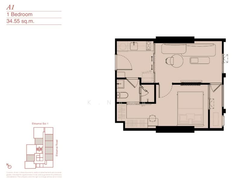 Reference Ekkamai, Bangkok, 65 Sukhumvit Road, Khlong Tan Nua, Watthana, Bangkok, 1 Bedroom, 35 sqm, Condo For Sale, by K.Nana, 500223281 - DDproperty.com