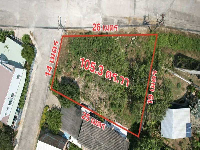 ขาย - แปลงมุมหาไม่ได้แล้ว!! ขายที่ดิน หมู่บ้านน้ำผึ้งวิลล่า 105.3 ตร.วา ตำบลหนองผึ้ง อำเภอสารภี เชียงใหม่, เชียงใหม่