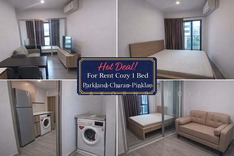 The Parkland Charan-Pinklao, Bangkok, 42 Charasanitwong, Bang Phlat, Bang Phlat, Bangkok, 1 Bedroom, 35 sqm, Condo For Rent, by Teerapat Vithayakornbundit, 500224068 - DDproperty.com