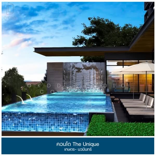 The Unique Kaset Nawamin, Bangkok, 403-76 Sukhonthasawat Road, Lat Phrao, Lat Phrao, Bangkok, 1 Bedroom, 33 sqm, Condo For Sale, by OKDD STUDIO Co., Ltd., 500224189 - DDproperty.com