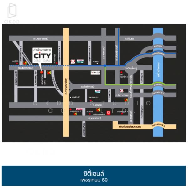 Citysense Petchkasem 69, Bangkok, Petchkasem 69 Road, Lak Song, Bang Khae, Bangkok, 2 Bedrooms, 128 sqm, Townhouse For Sale, by OKDD STUDIO Co., Ltd., 500224428 - DDproperty.com