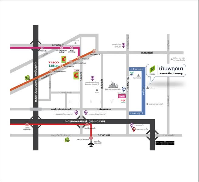 Baanpruksa Latkrabang Chalongkrung, Bangkok, Soi Sangkha Pracha, Lam Phak Chi, Nong Chok, Bangkok, 3 Bedrooms, 110 sqm, Townhouse For Sale, by ชาลฤทัย, 500225523 - DDproperty.com